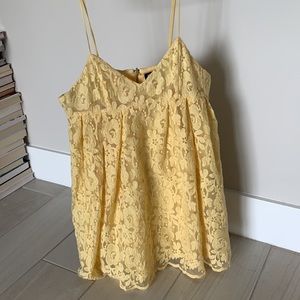 Nasty Gal Yellow Floral Mini Dress